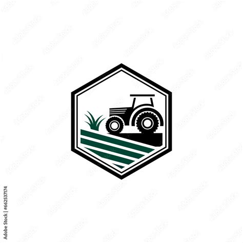 Tractor Logo Design Tractor Logo Farm Logo Illustration Tractor