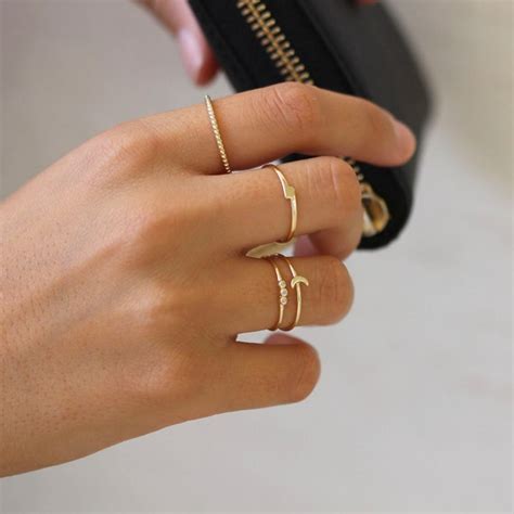 Stacking Rings Set Of 2 Stack Rings Simple Rings Minimal