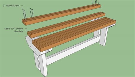 How To Build A Park Bench Howtospecialist How To Build Step By