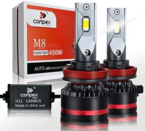 CONPEX H11 LED Headlight Bulbs Conversion Kit 12 000 LM Extremely Brigh