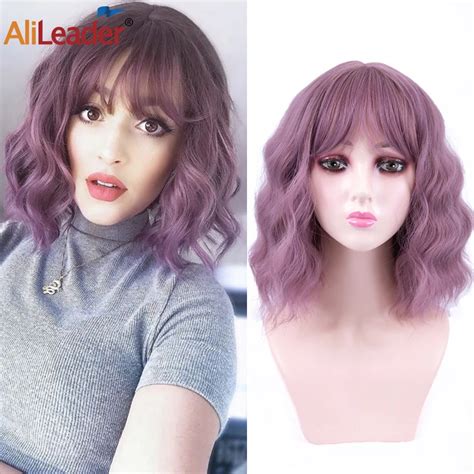 Perruque Lace Front Wig Boucl E Synth Tique Styles Alileader