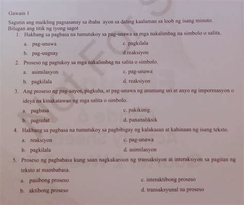 Paki Sagot Po Ng Tama Nandyan Lang Po Sa Pic Ang Question Nonsense