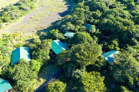 Drone Photography Of A Lodge Within The Western Shores Of The