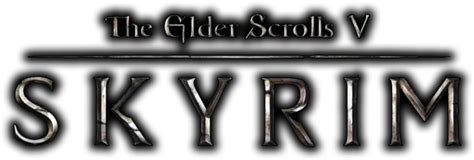 The Elder Scrolls V Skyrim Logo Png Png Mart