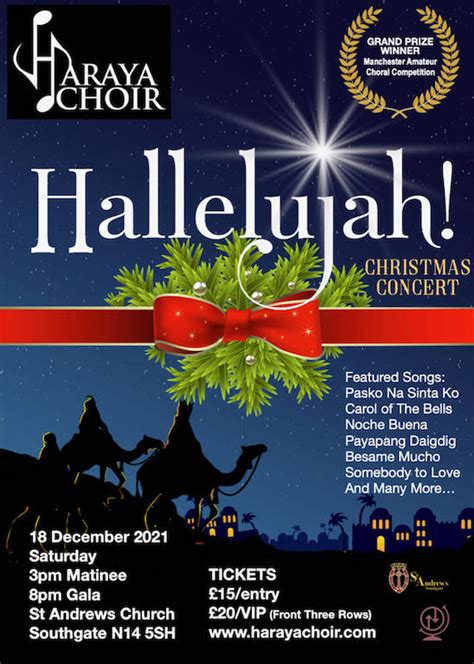 "Hallelujah!" Haraya Choir's Christmas concert to be staged - Tinig UK