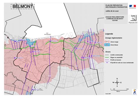 Belmont Carte De Zonage N Belmont Ppri La Loue Plans De