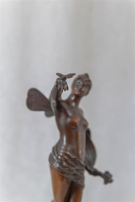 Art Nouveau Nude Fairy On Marble Base Franz Rosse German For Sale At StDibs