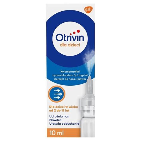 Otrivin 0 5mg Ml Aerozol Do Nosa Dla Dzieci W Wieku Od 2 Do 11 Lat