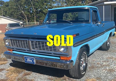 1970 Ford F 100 Pickup Truck Stock J105 For