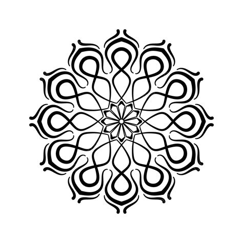 Mandala Black And White Decorative Vector Mandala Ornament Mandala