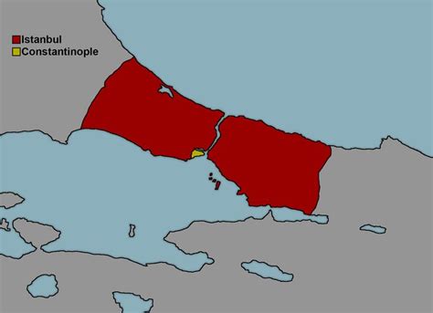 Constantinople compared to Istanbul | Historical maps, Modern map ...