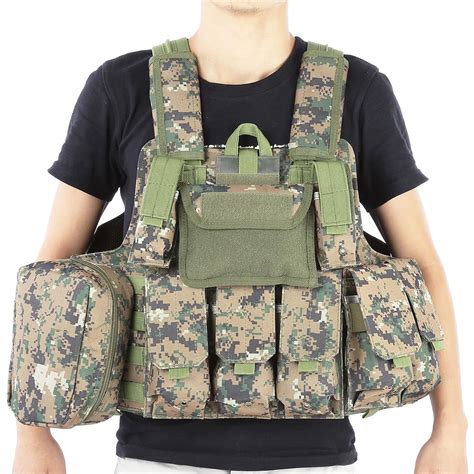 Military Amphibious Tactical Hunting Vest Battle Vest Waistcoat Combat Airsoft Molle Bullet