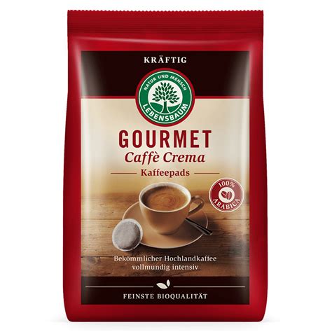 Bio Caffè Crema kräftig 18 Pads 126g von Lebensbaum bei greenist de