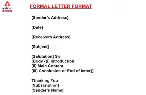 Formal Letter Format Check Official Letter Writing In English