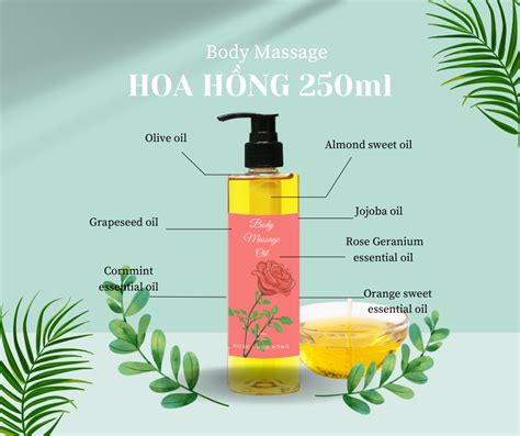 Dầu Massage Body Hoa Hồng Mr Relax