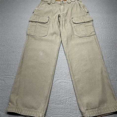 Duluth Work Pants Mens 30x32 Measured Duck Canvas Heavy Cotton Cargo