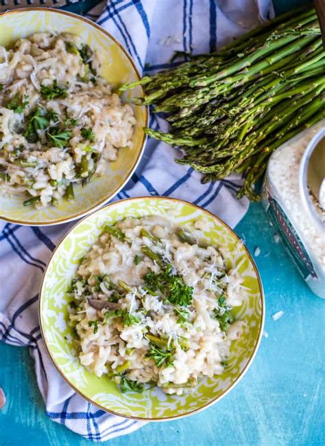 Asparagus Risotto + Video - The Seaside Baker