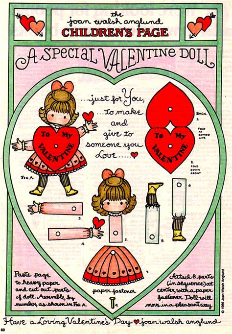 Valentine Paper Dolls From Magazines Paper Dolls Vintage Paper