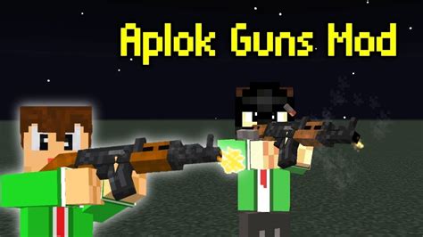 Aplok Guns Addon Mod For Mcpe Mcbe Youtube