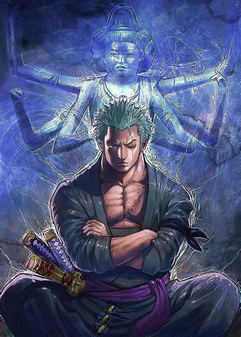 Roronoa Zoro One Piece Digital Art by Enid Monahan | Fine Art America