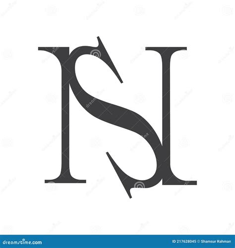 Ns Sn S Y N Abstract Initial Monogram Letter Alfabeto Logo Design