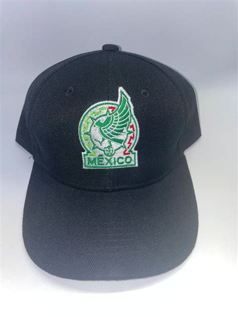 Mexico New Soccer Logo Black Baseball Cap - Etsy