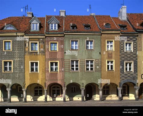 Poznan Wielkopolaska Poland Stary Rynek Old Market Square Painted