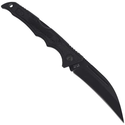 CJH Herbertz Solingen Folding Knife Black Aluminium Black Blade 44001