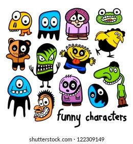 Funny Cartoon Colorful App Icons Slime Stock Vector Royalty Free