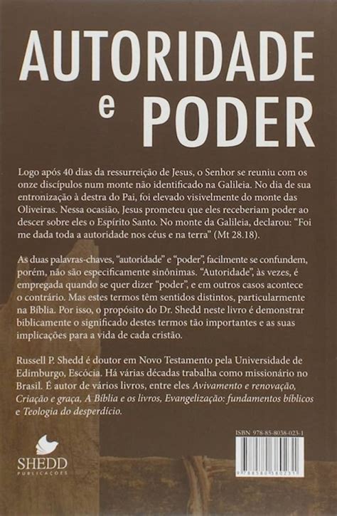 Livro Autoridade E Poder Biblioteca IBASP