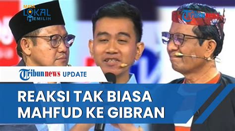 Terekam Kamera Mahfud MD Kernyitkan Wajah Saat Gibran Sebut Ia Dan Cak