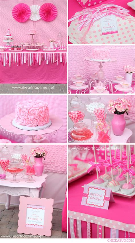 Gorgeous Pretty In Pink Birthday Party Printables Kit Chickabug