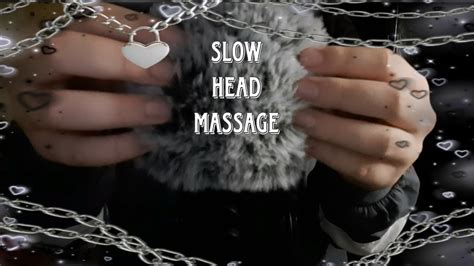 Asmr ♡ Slow Head Massage ~ Fluffy Mic Cover Scratching And Brushing