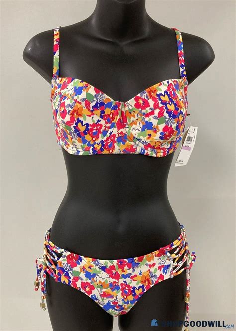 Nwt Becca By Rebecca Virtue Women S Adela Hipster Bikini Top D Cup