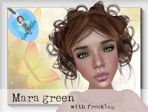 Second Life Marketplace Cute Dolls Mara Green With Freckels