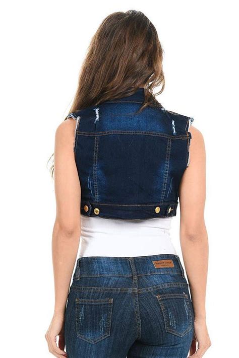 Sweet Look Womens Denim Vest · Style 514