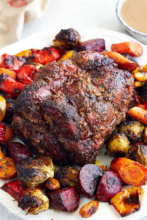 Rotisserie Top Round Roast With Garlic And Herbs Isnca