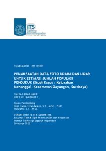 Pemanfaatan Data Foto Udara Dan Lidar Untuk Estimasi Jumlah Populasi