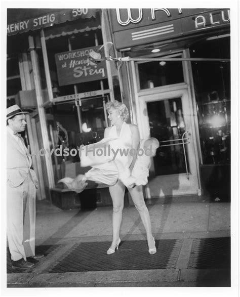 Marilyn Monroe Seven Year Itch Subway Dress Blow Up Candid Photograph