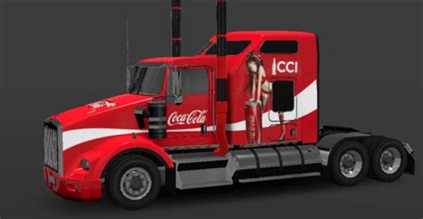 Kenworth T800 Skin Coca Cola Universal Truck Simulator Skins