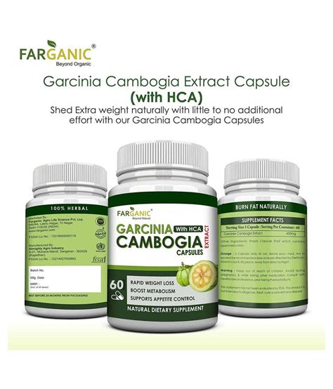 Farganic Garcinia Cambogia Extract Capsule With Hca For Weight Loss