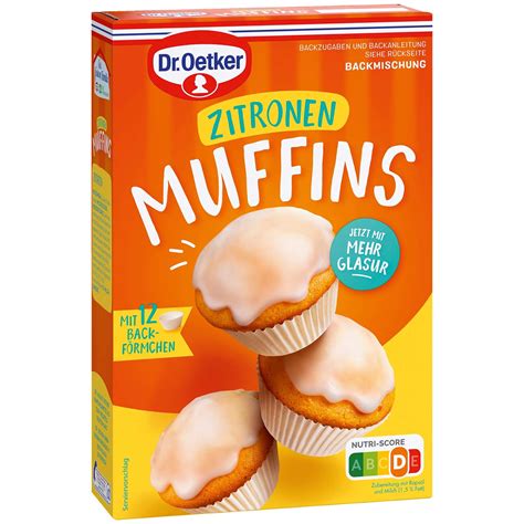 Dr Oetker Backmischung Muffins Zitrone G