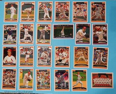 Topps St Louis Cardinals Team Set Cards W Updates World Series