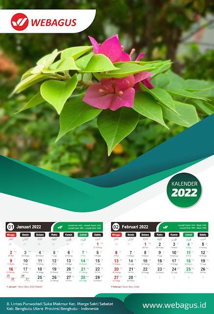 Desain Kalender Dinding Tahun 2022 Versi Corel Draw Gratis Download Webagus