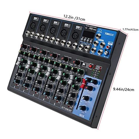 Channel Bluetooth Live Studio Stereo Audio Mixer Sound Mixing D