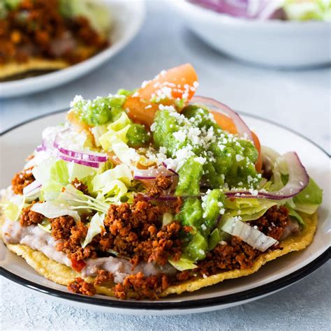 Tostadas De Frijoles Bean Tostadas