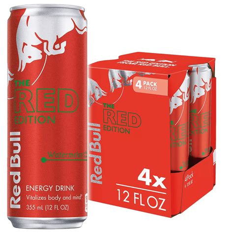 Red Bull Energy Drink Watermelon 250ml 4 Pack Drink Dry