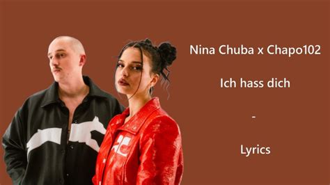 Nina Chuba X Chapo Ich Hass Dich Lyrics Youtube