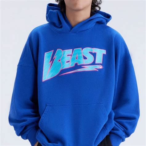 Mr Beast Hoodies – D Bolt Logo Beast Pullover Hoodie | Mr Beast Shop