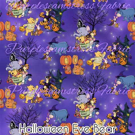 Halloween Eve Bear – Purpleseamstress Fabric